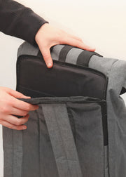 junkbox grey recycled traveller laptop backpack