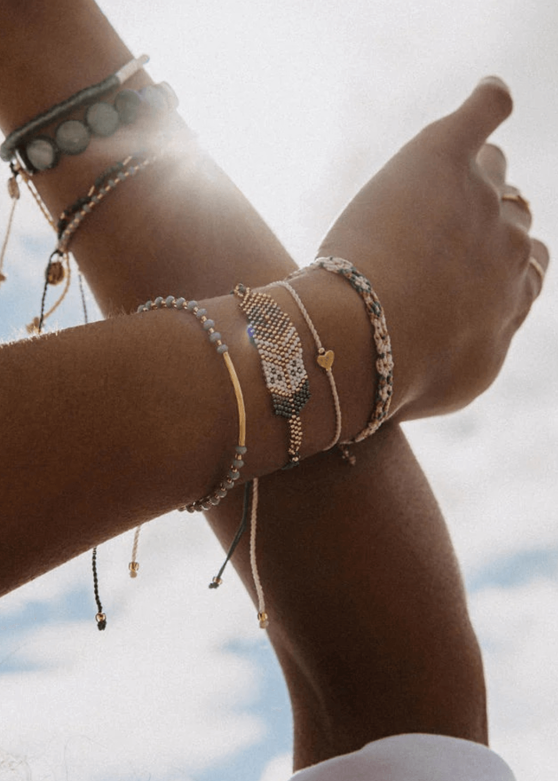 Bondi Soul Gold Bracelet Set - Junkbox Apparel
