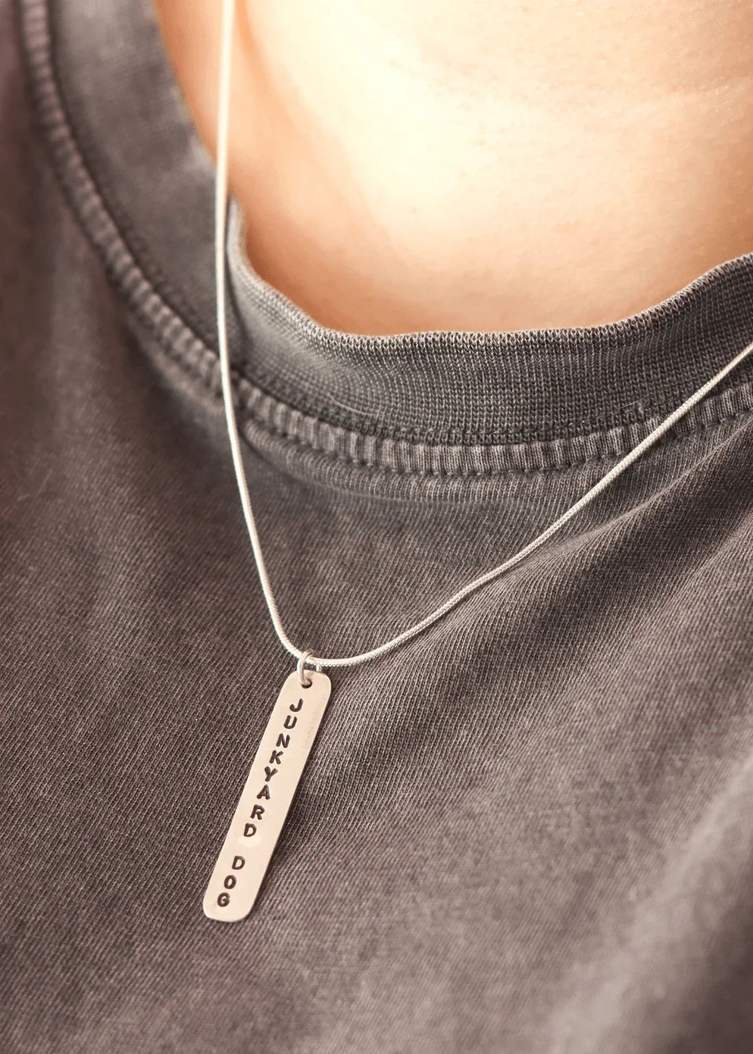 'JUNKYARD DOG' Sterling Silver Necklace - Junkbox Apparel