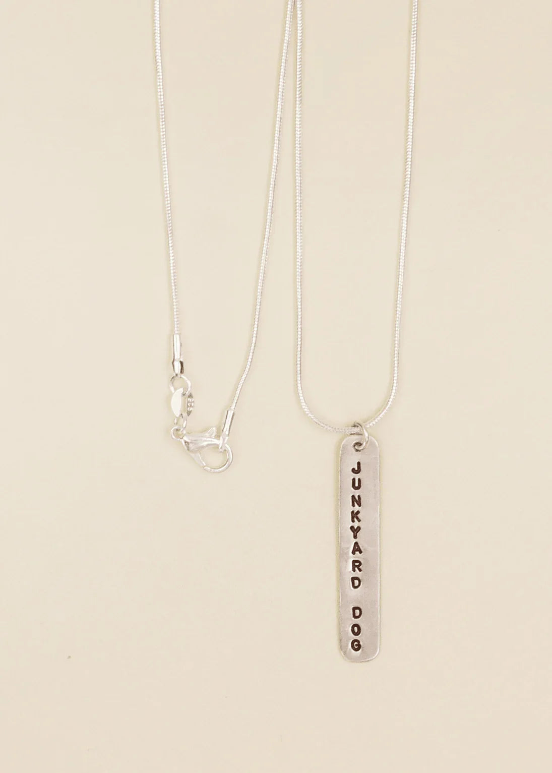 'JUNKYARD DOG' Sterling Silver Necklace - Junkbox Apparel