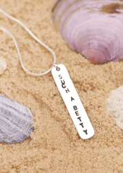 such a Betty surf slang handmade sterling silver necklace