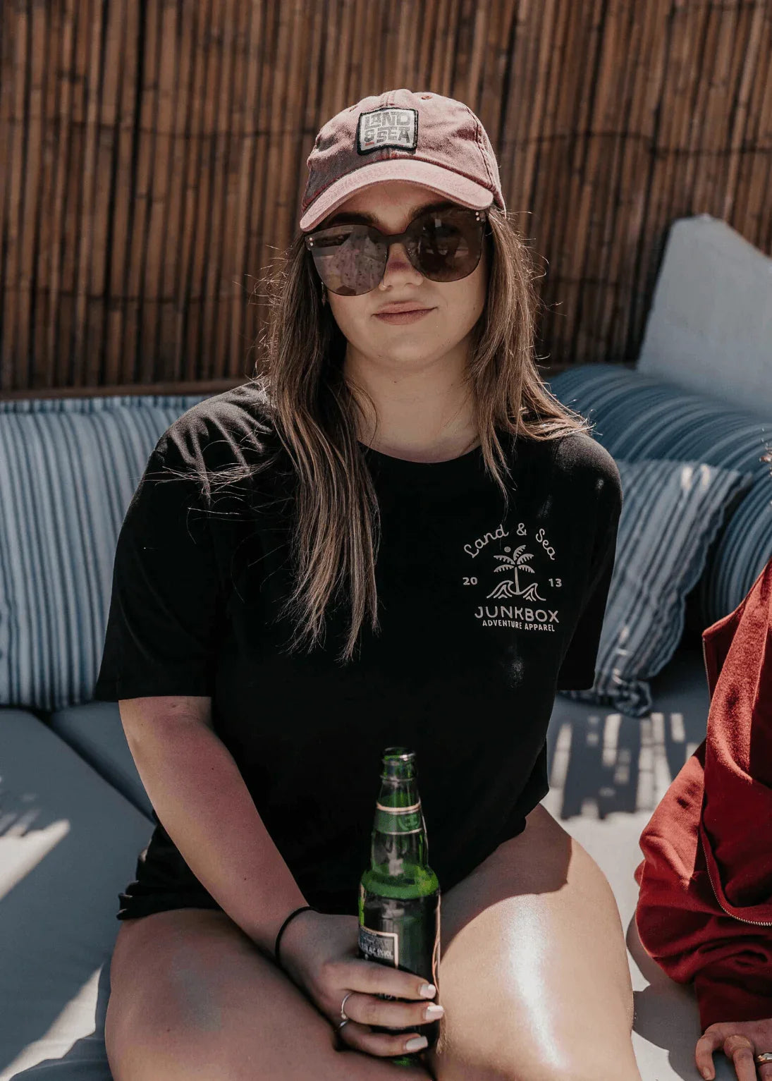 Palm Black Organic Tshirt - Junkbox Apparel