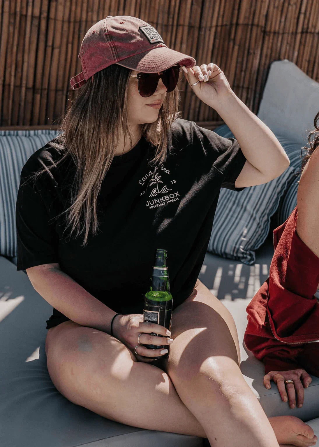 Palm Black Organic Tshirt - Junkbox Apparel