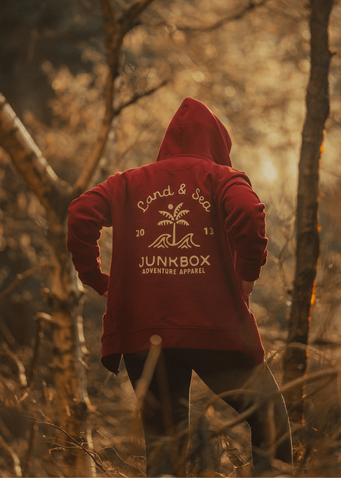 junkbox burgundy organic zip up unisex hoodie