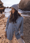 junkbox cotton light denim boyfriend shirt