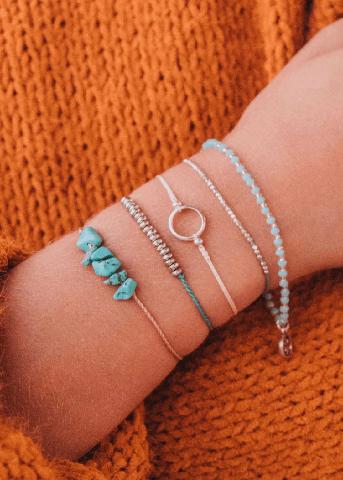 Lyla Turquoise Bracelet Set - Junkbox Apparel