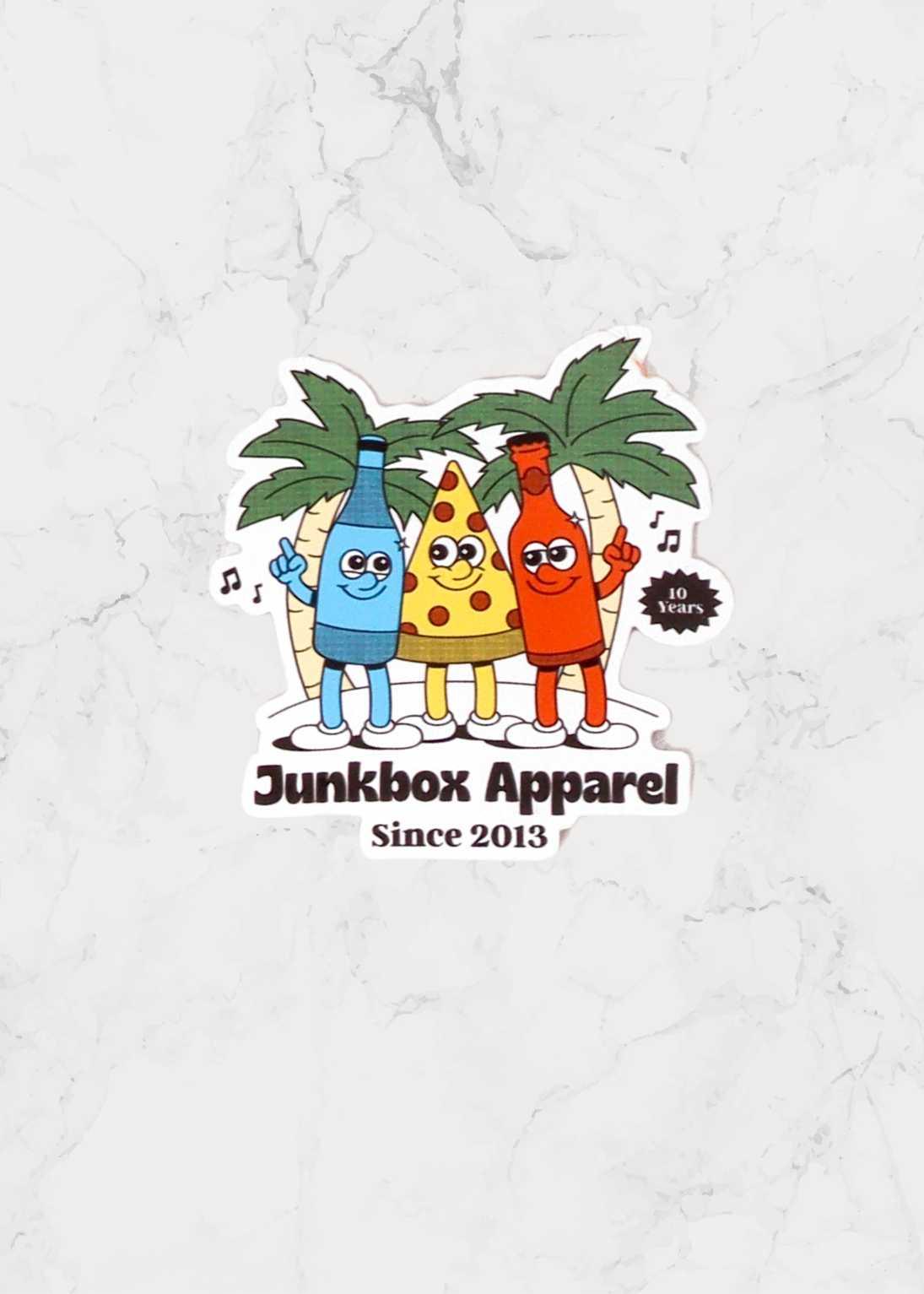 junkbox pizza party sticker