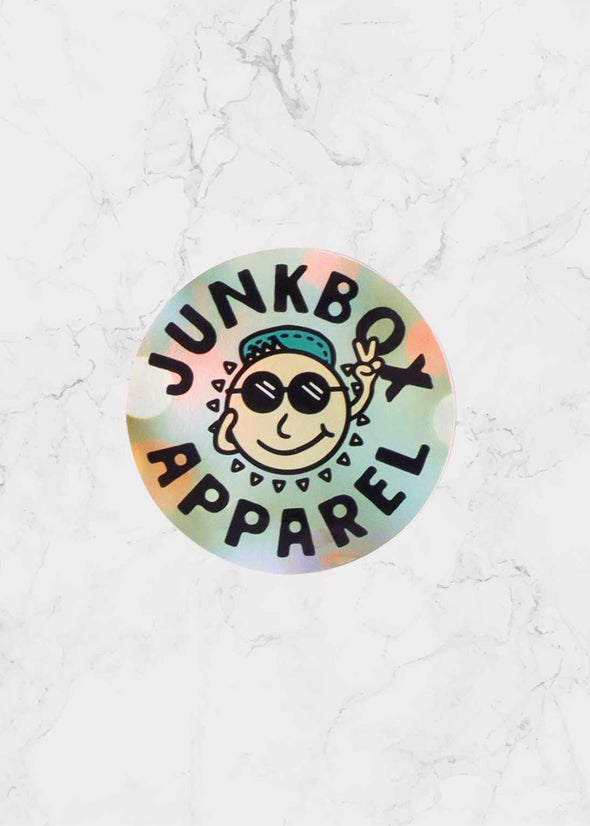 junkbox smiley shiny sticker