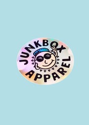 junkbox smiley shiny sticker