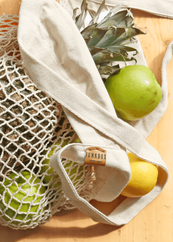 natural organic mesh grocery bag