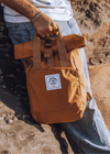 junkbox recycled mustard mini backpack
