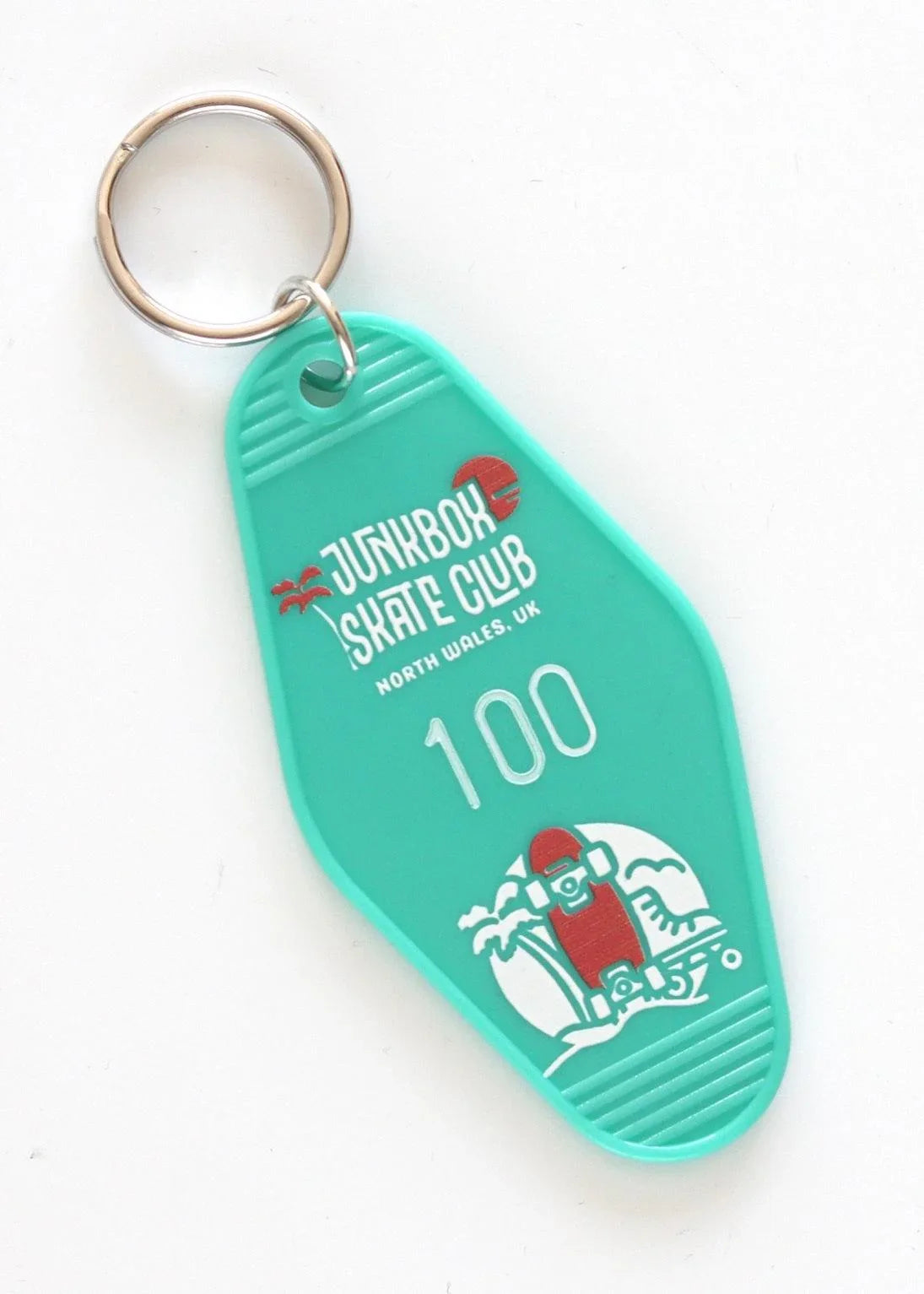 Retro Motel Key Fob in Mint Green - Junkbox Apparel