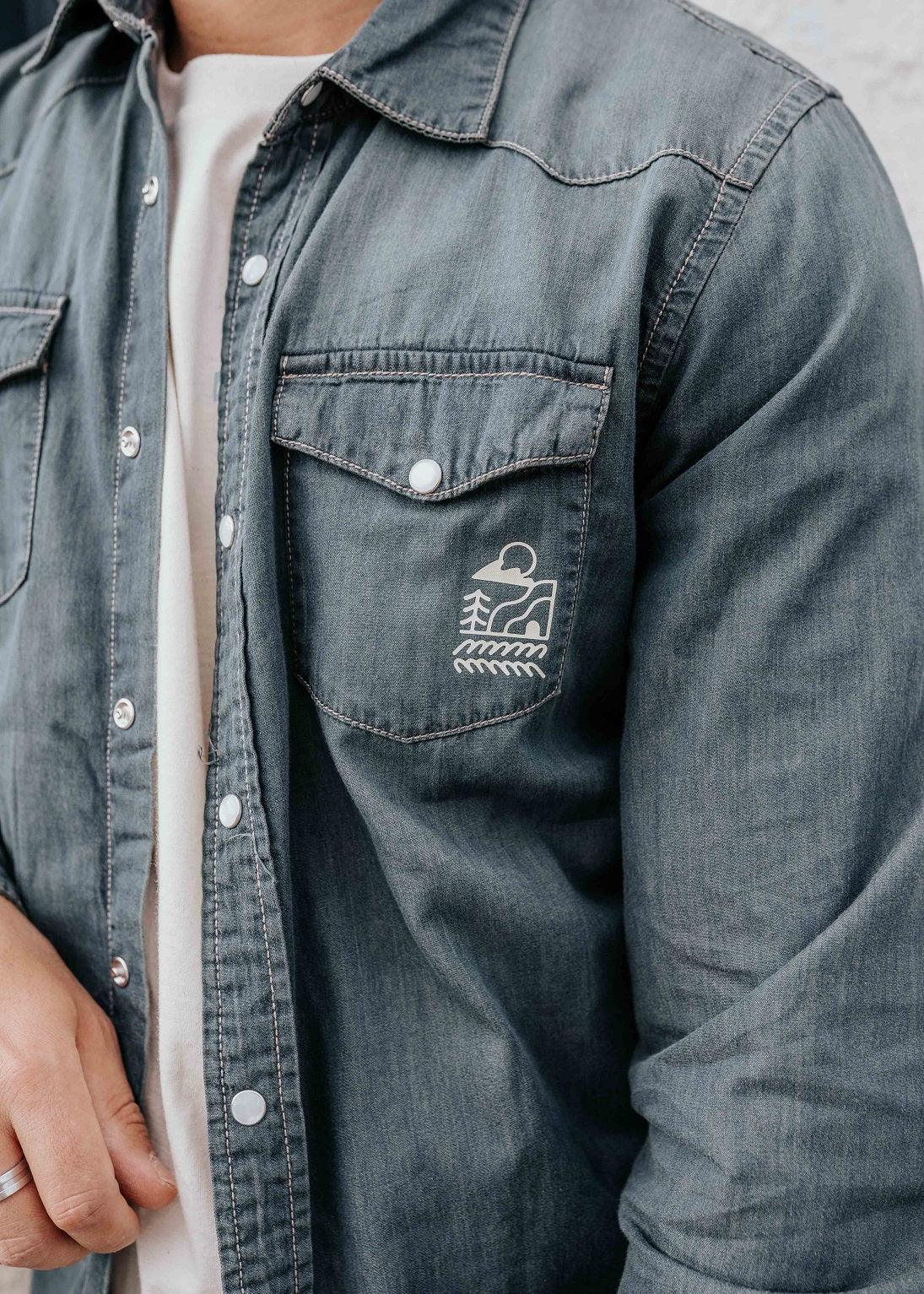 Classic Vintage Wash Denim Shirt Junkbox Apparel