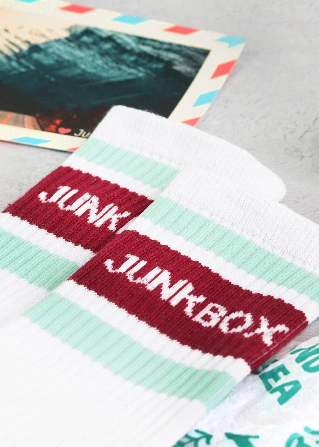 crew-socks-in-mint-and-burgundy-junkbox-apparel-4 - Junkbox Apparel
