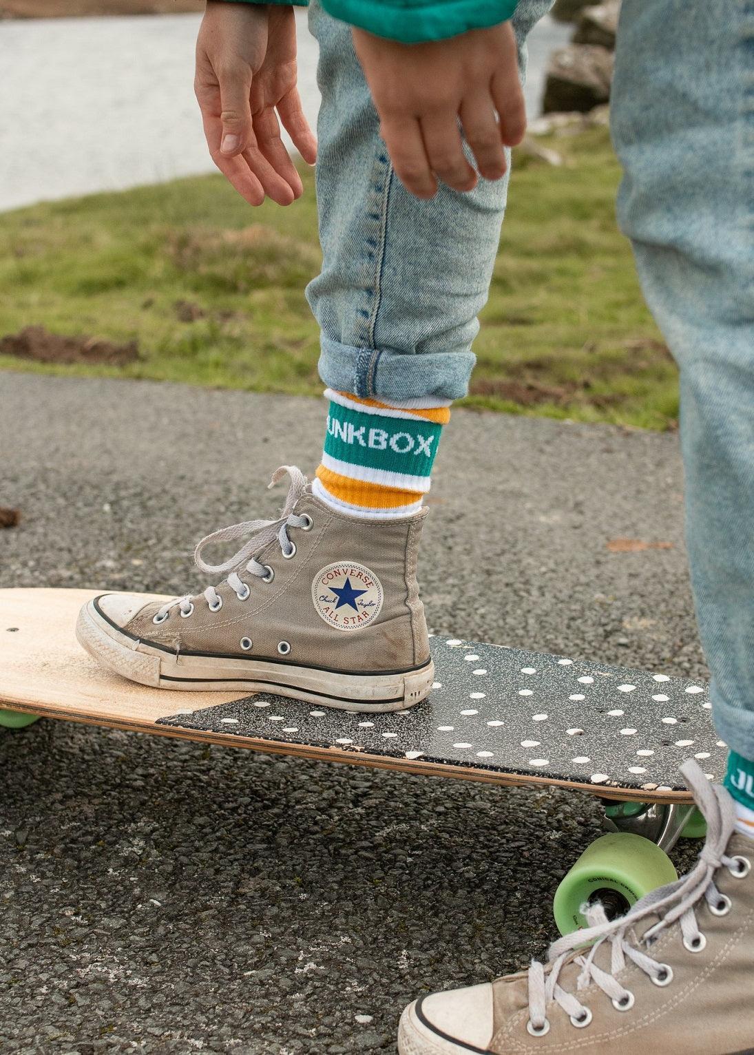 crew-socks-in-mustard-and-teal-junkbox-apparel-4 - Junkbox Apparel