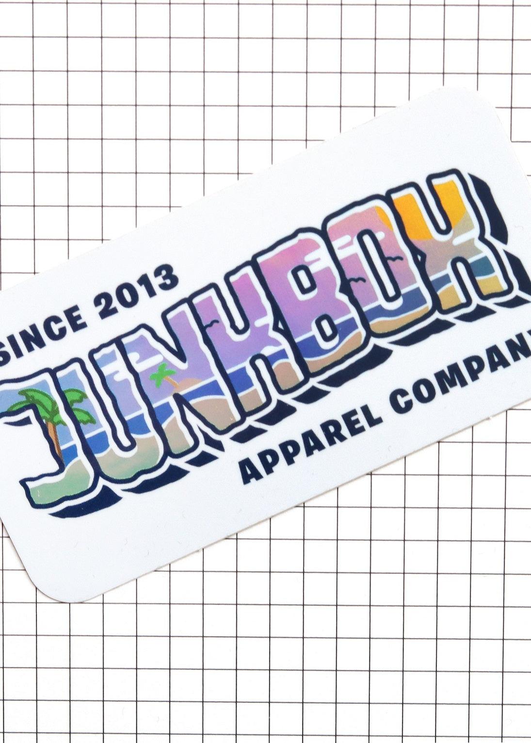 Junkbox holographic shiny skate sticker