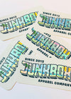 Junkbox holographic shiny skate sticker