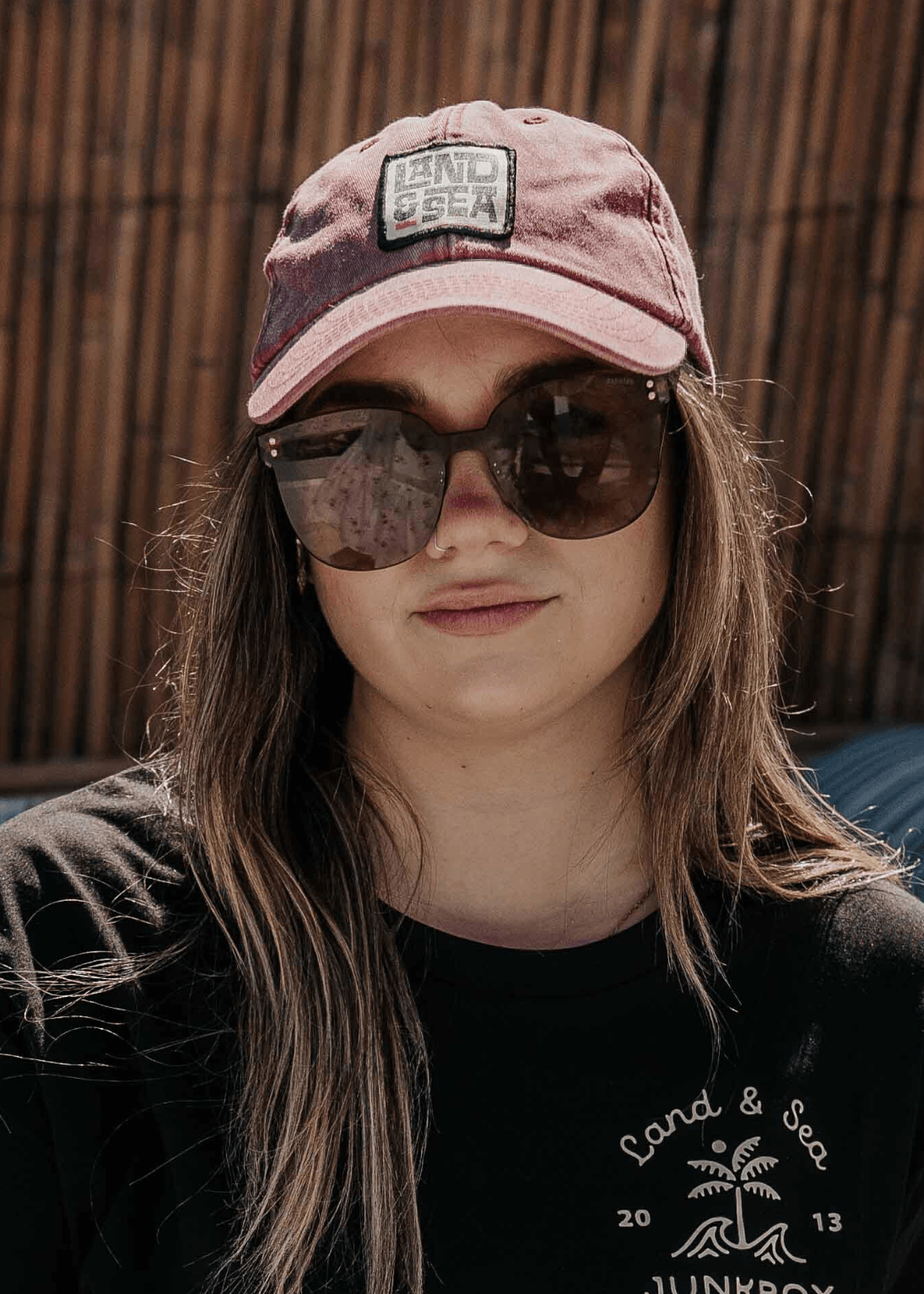 Sunglasses and baseball cap outlet