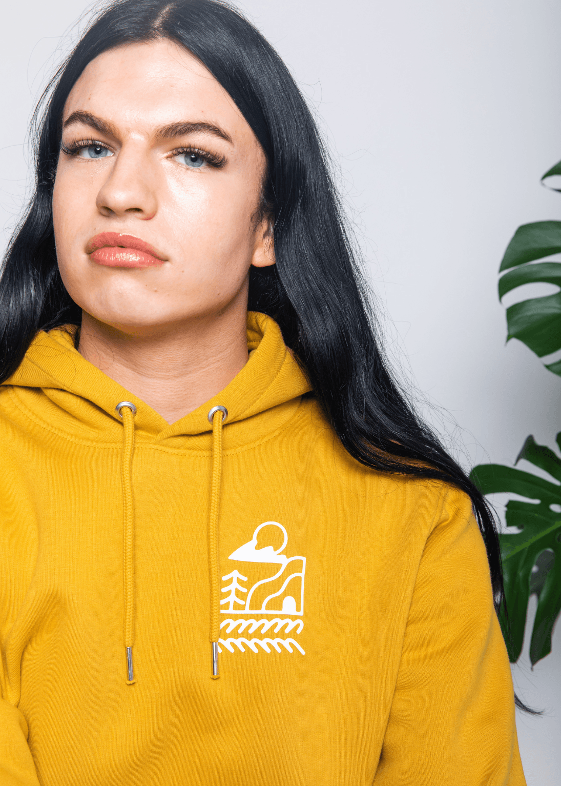 New Wave Mustard Organic Pullover Hoodie Junkbox Apparel