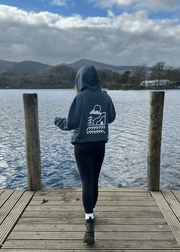 junkbox teal organic zip up hoodie