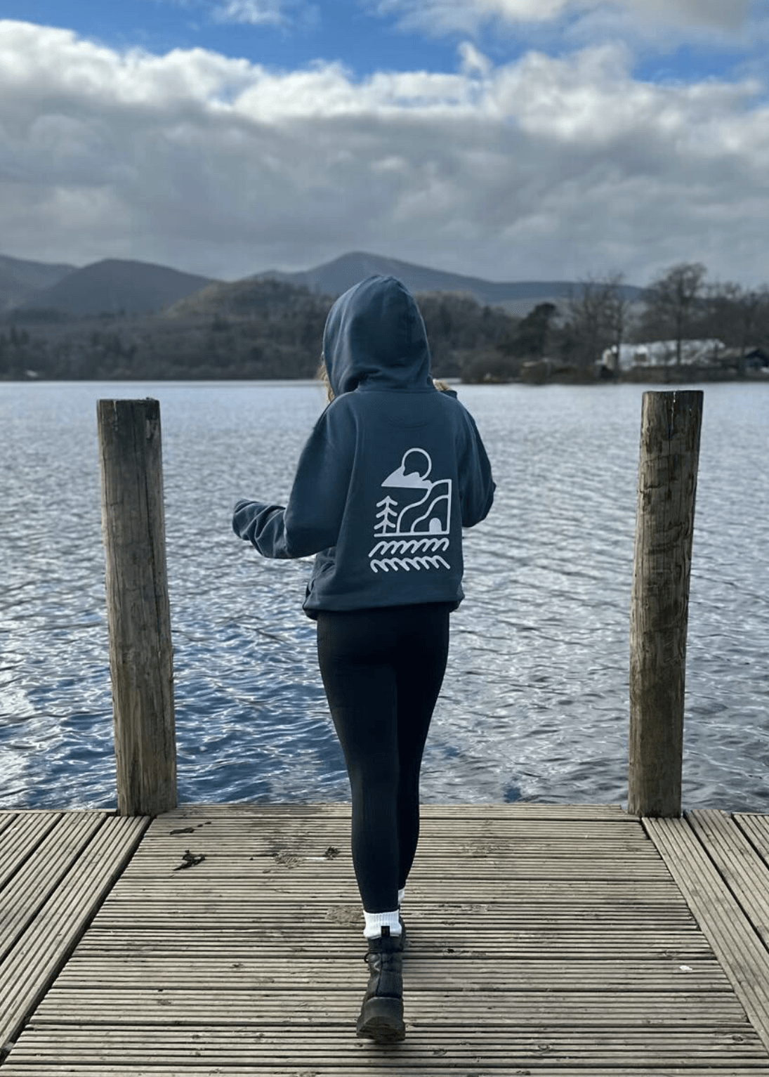 junkbox teal organic zip up hoodie