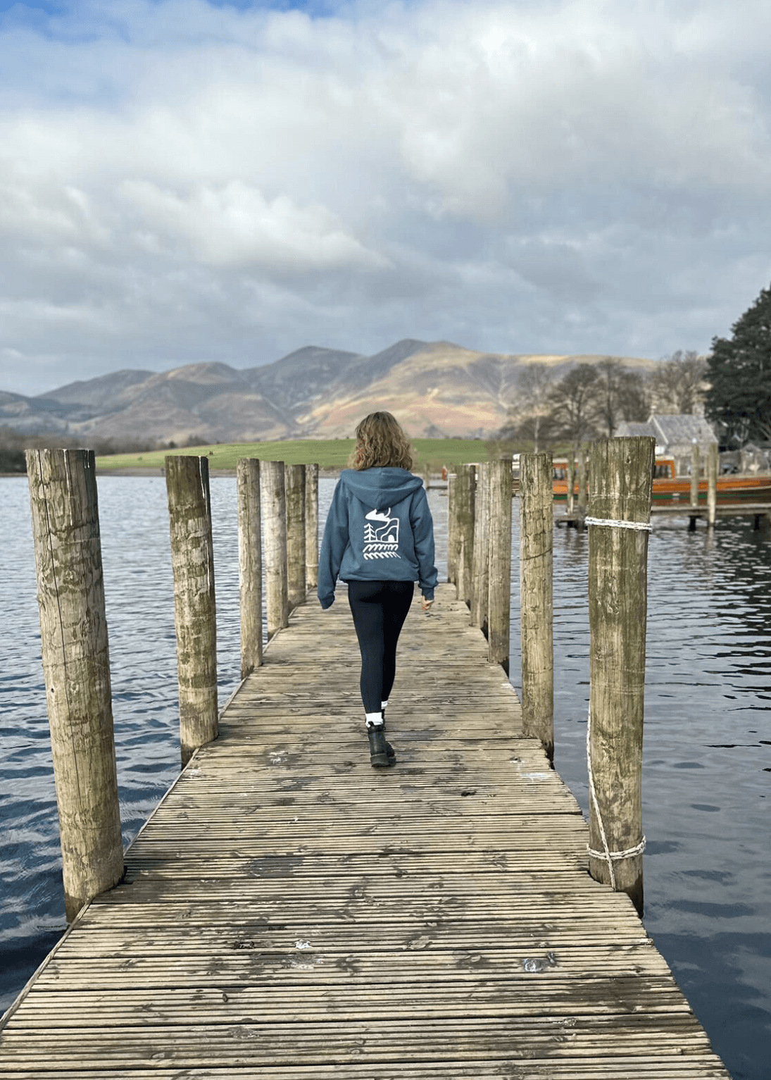 junkbox teal organic zip up hoodie