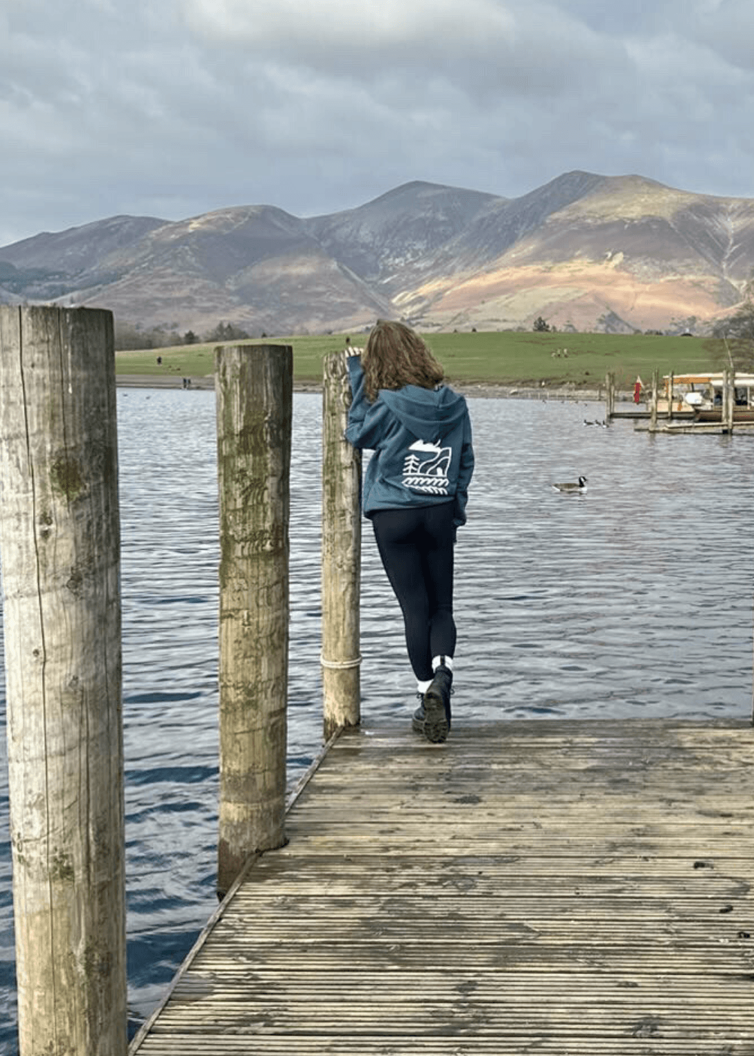 junkbox teal organic zip up hoodie