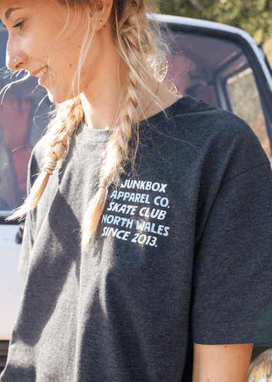 Junkbox grey boxy oversized organic t-shirt