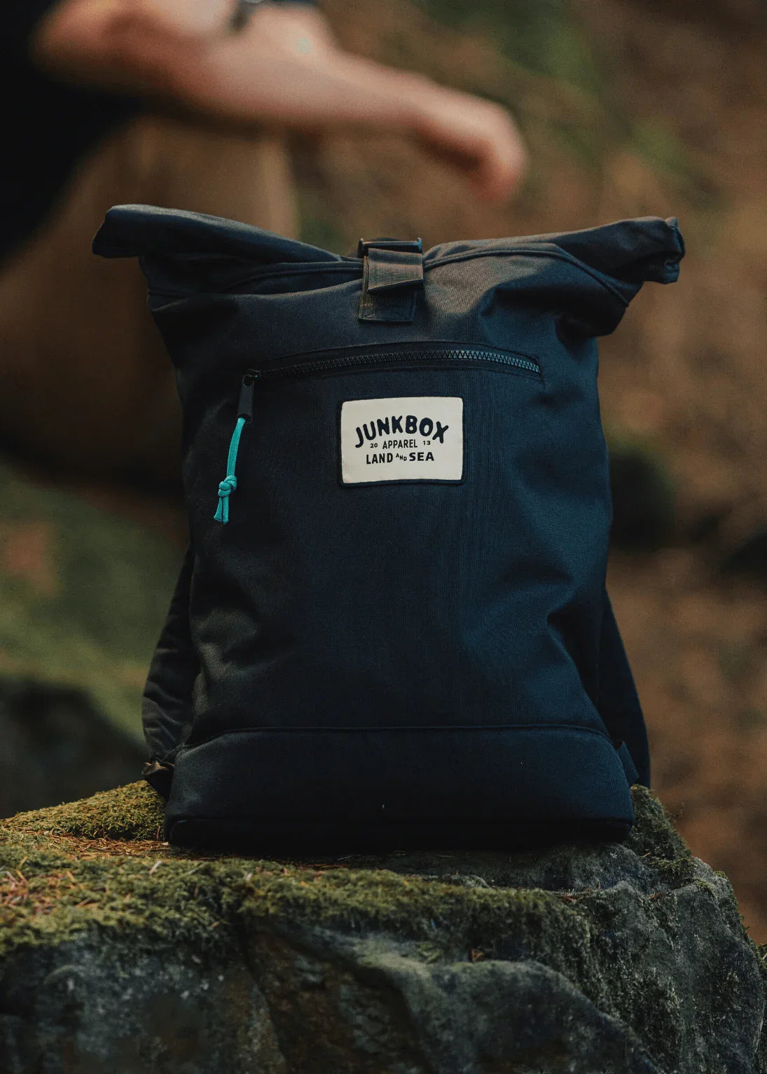 the-adventurer-recycled-roll-top-backpack-in-black-junkbox-apparel-1 - Junkbox Apparel