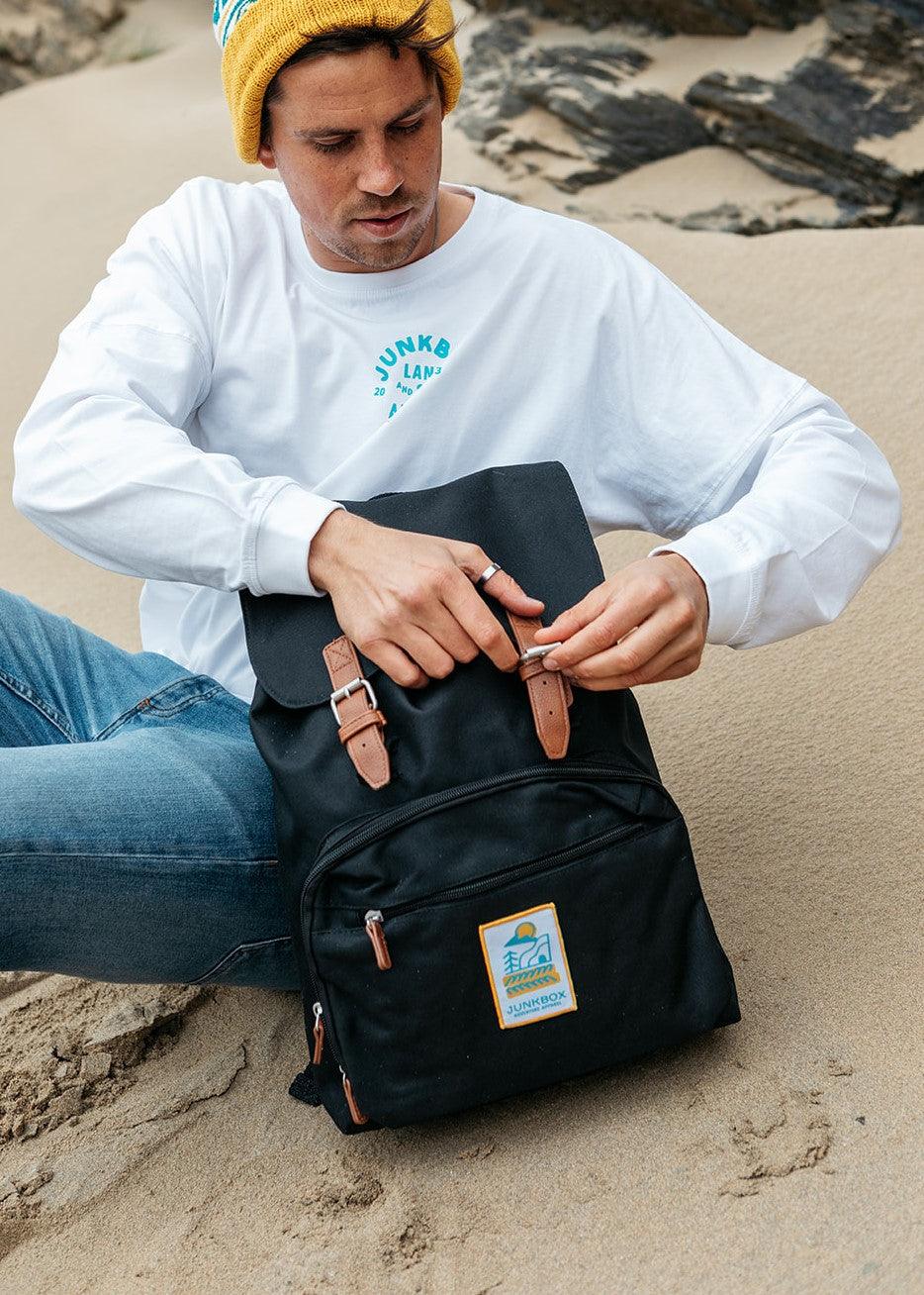 black business backpack