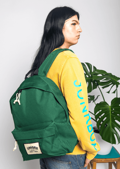 junkbox forest green everyday backpack