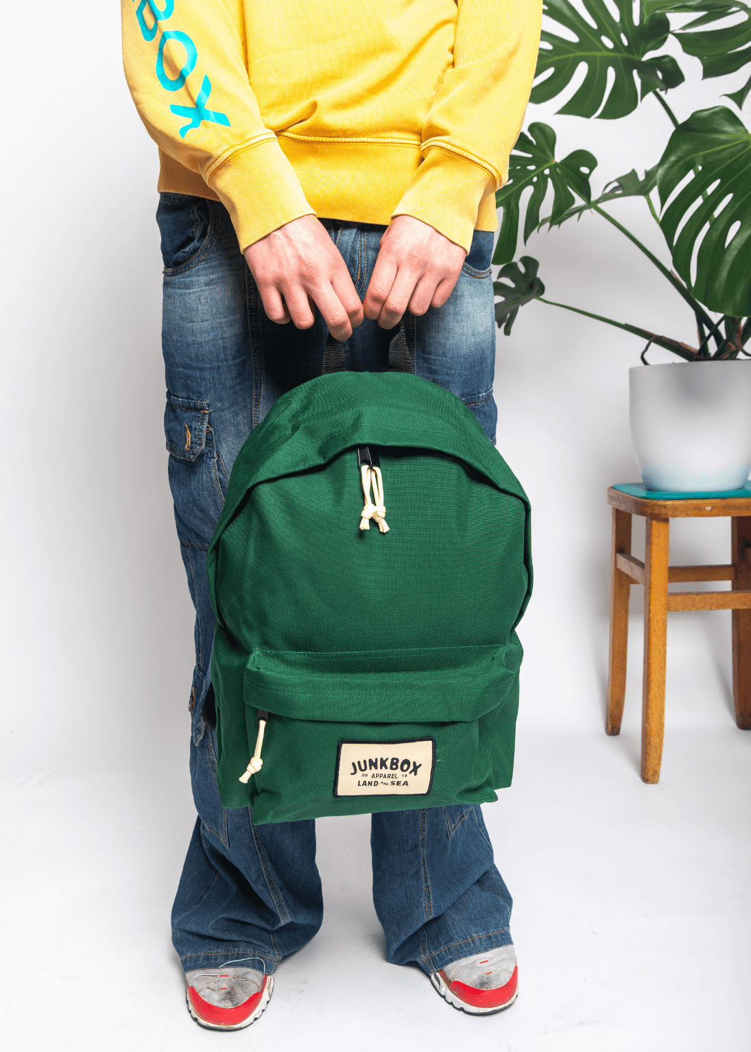 junkbox forest green everyday backpack