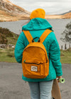 mustard junkbox recycled backpack