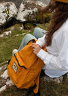 junkbox mustard recycled backpack