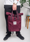 junkbox burgundy recycled everyday backpack