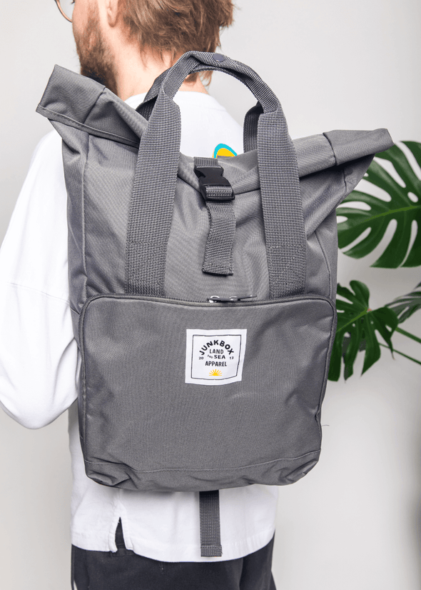 junkbox charcoal recycled everyday backpack