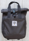 Junkbox recycled grey roll top backpack