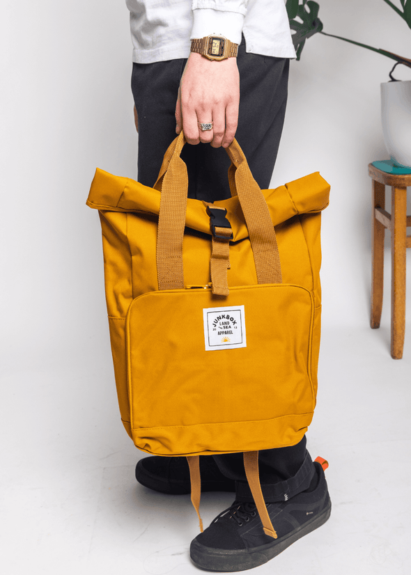 junkbox mustard recycled everyday backpack