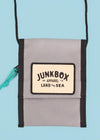 junkbox grey recycled pouch