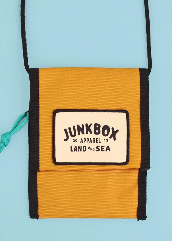 junkbox mustard recycled pouch