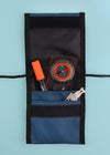 junkbox petrol blue recycled pouch