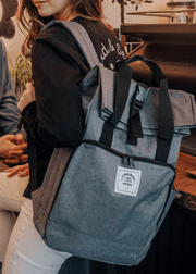 junkbox grey recycled traveller laptop backpack