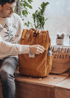 junkbox recycled mustard laptop backpack