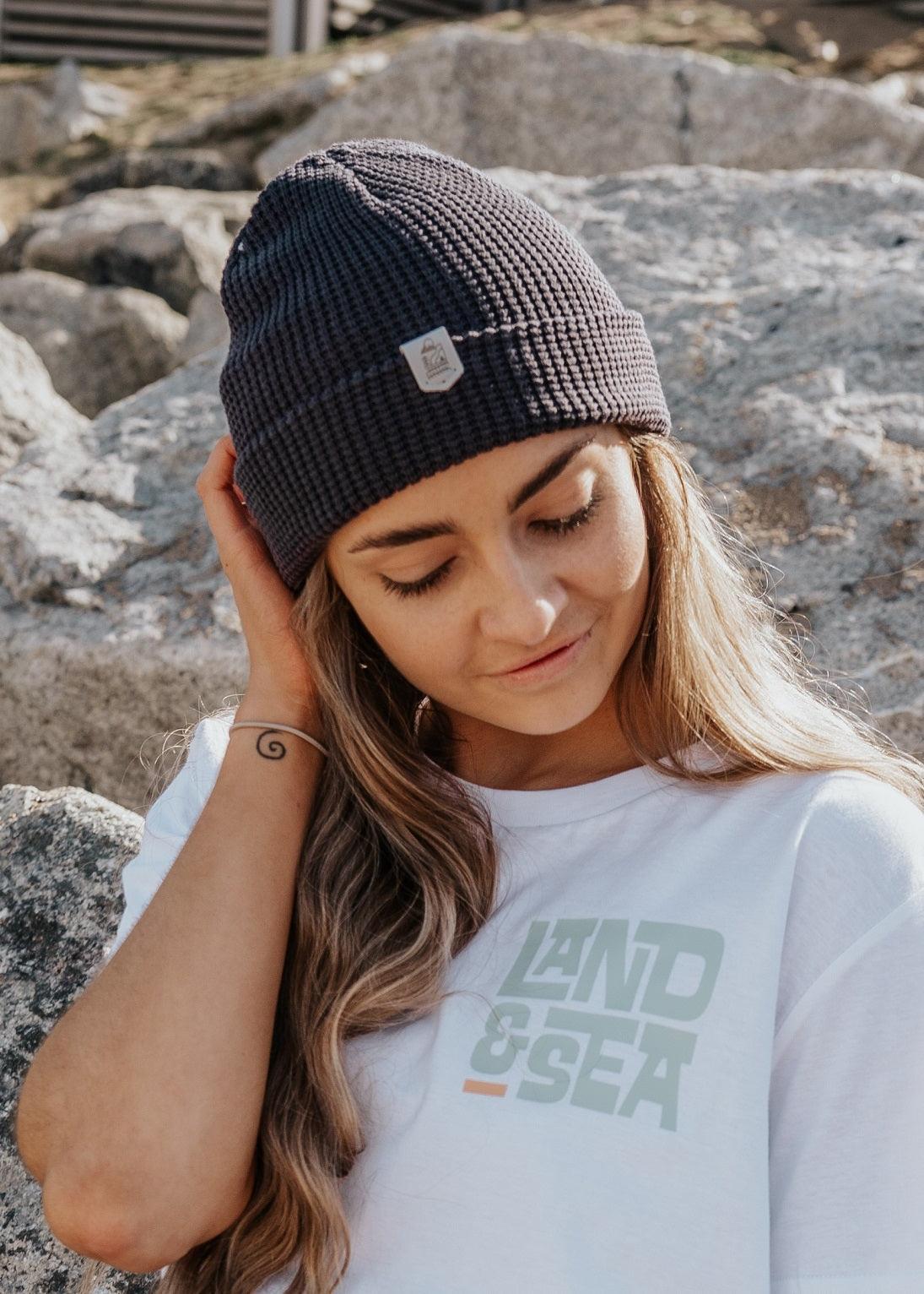 waffle-organic-cotton-beanie-hat-in-charcoal-grey-junkbox-apparel-6 - Junkbox Apparel