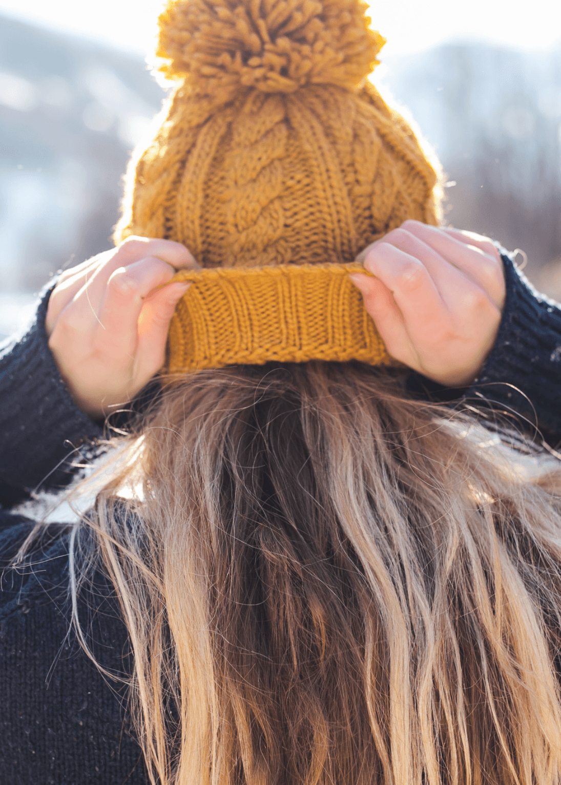 Mustard hot sale bobble hat